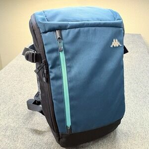 KAPPA Laptop Backpack Blue Black Y2K Strap School College Skate